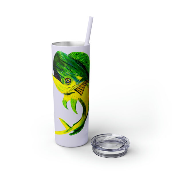 "Dorado Sea Life Series”™ Skinny Tumbler with Straw, 20oz, Tumbler, Cup, Travel Mug, Yellowfin Travel Mug, Dorado Tumbler, Dorado Travel Mug, Mahi Mahi Tumbler, Dolphin Travel Cup, Dorado Spillproof Cup, Mahi Mahi Spill Proof Travel Mug, Dorado Spill Proof Cup - Image 70