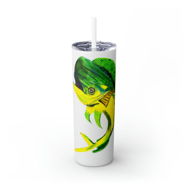 "Dorado Sea Life Series”™ Skinny Tumbler with Straw, 20oz, Tumbler, Cup, Travel Mug, Yellowfin Travel Mug, Dorado Tumbler, Dorado Travel Mug, Mahi Mahi Tumbler, Dolphin Travel Cup, Dorado Spillproof Cup, Mahi Mahi Spill Proof Travel Mug, Dorado Spill Proof Cup - Image 74