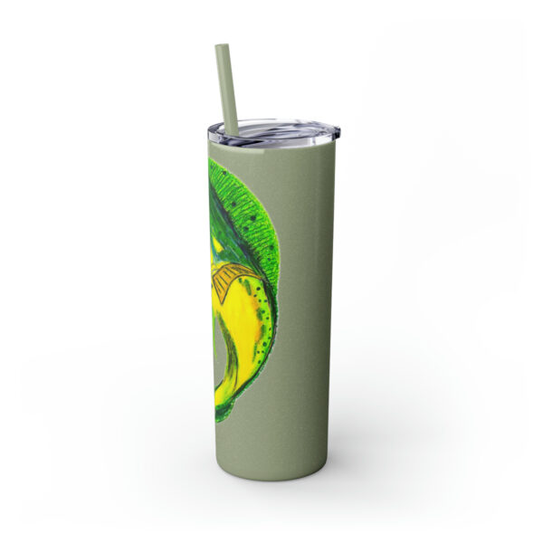 "Dorado Sea Life Series”™ Skinny Tumbler with Straw, 20oz, Tumbler, Cup, Travel Mug, Yellowfin Travel Mug, Dorado Tumbler, Dorado Travel Mug, Mahi Mahi Tumbler, Dolphin Travel Cup, Dorado Spillproof Cup, Mahi Mahi Spill Proof Travel Mug, Dorado Spill Proof Cup - Image 95