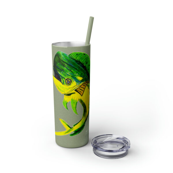 "Dorado Sea Life Series”™ Skinny Tumbler with Straw, 20oz, Tumbler, Cup, Travel Mug, Yellowfin Travel Mug, Dorado Tumbler, Dorado Travel Mug, Mahi Mahi Tumbler, Dolphin Travel Cup, Dorado Spillproof Cup, Mahi Mahi Spill Proof Travel Mug, Dorado Spill Proof Cup - Image 97