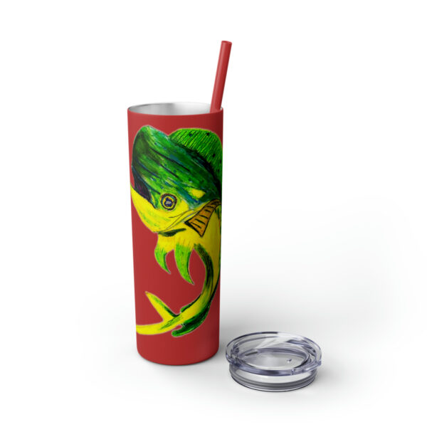 "Dorado Sea Life Series”™ Skinny Tumbler with Straw, 20oz, Tumbler, Cup, Travel Mug, Yellowfin Travel Mug, Dorado Tumbler, Dorado Travel Mug, Mahi Mahi Tumbler, Dolphin Travel Cup, Dorado Spillproof Cup, Mahi Mahi Spill Proof Travel Mug, Dorado Spill Proof Cup - Image 106