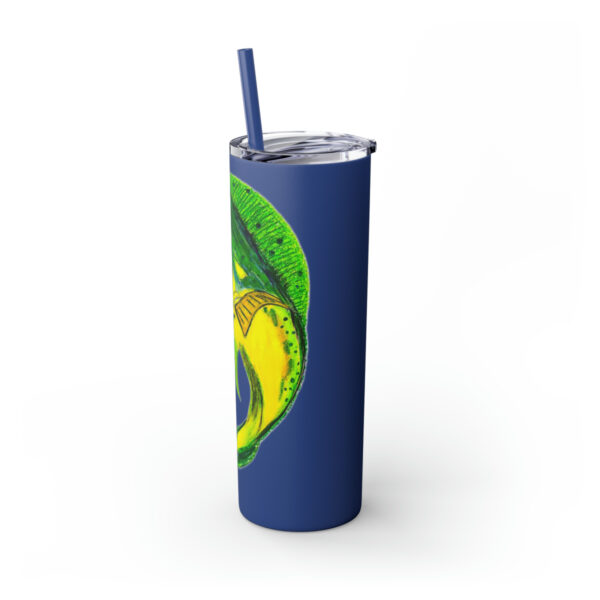 "Dorado Sea Life Series”™ Skinny Tumbler with Straw, 20oz, Tumbler, Cup, Travel Mug, Yellowfin Travel Mug, Dorado Tumbler, Dorado Travel Mug, Mahi Mahi Tumbler, Dolphin Travel Cup, Dorado Spillproof Cup, Mahi Mahi Spill Proof Travel Mug, Dorado Spill Proof Cup - Image 113