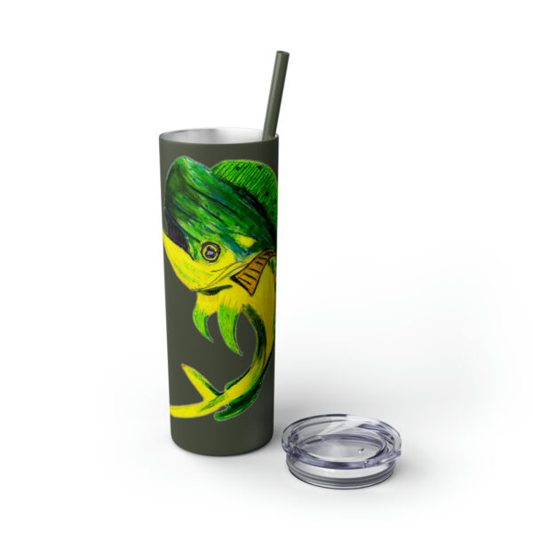 "Dorado Sea Life Series”™ Skinny Tumbler with Straw, 20oz, Tumbler, Cup, Travel Mug, Yellowfin Travel Mug, Dorado Tumbler, Dorado Travel Mug, Mahi Mahi Tumbler, Dolphin Travel Cup, Dorado Spillproof Cup, Mahi Mahi Spill Proof Travel Mug, Dorado Spill Proof Cup - Image 124