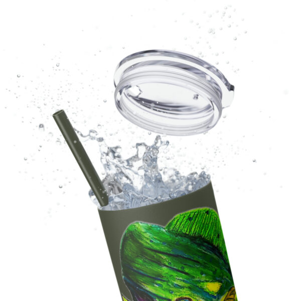 "Dorado Sea Life Series”™ Skinny Tumbler with Straw, 20oz, Tumbler, Cup, Travel Mug, Yellowfin Travel Mug, Dorado Tumbler, Dorado Travel Mug, Mahi Mahi Tumbler, Dolphin Travel Cup, Dorado Spillproof Cup, Mahi Mahi Spill Proof Travel Mug, Dorado Spill Proof Cup - Image 126