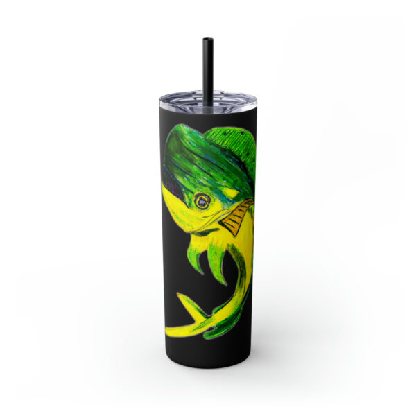 "Dorado Sea Life Series”™ Skinny Tumbler with Straw, 20oz, Tumbler, Cup, Travel Mug, Yellowfin Travel Mug, Dorado Tumbler, Dorado Travel Mug, Mahi Mahi Tumbler, Dolphin Travel Cup, Dorado Spillproof Cup, Mahi Mahi Spill Proof Travel Mug, Dorado Spill Proof Cup - Image 137