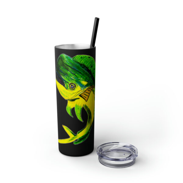 "Dorado Sea Life Series”™ Skinny Tumbler with Straw, 20oz, Tumbler, Cup, Travel Mug, Yellowfin Travel Mug, Dorado Tumbler, Dorado Travel Mug, Mahi Mahi Tumbler, Dolphin Travel Cup, Dorado Spillproof Cup, Mahi Mahi Spill Proof Travel Mug, Dorado Spill Proof Cup - Image 142