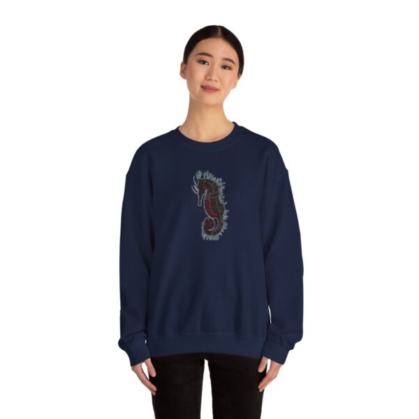 " Electric Seahorse Sea Life Series"™ R G Concepts Unisex Heavy Blend™ Crewneck Sweatshirt. Seahorse Sweatshirt, Beach Sweatshirt, Women's Sweatshirt, Grandmother's sweatshirt, Mother's gift, Grandmother's gift, Pretty Sweatshirt, beach Sweatshirt, Ocean Sweatshirt, Ladies sweatshirt, colorful sweatshirt, I Love Seahorses, Seahorse Girl, Seahorse cowgirl - Image 49