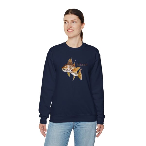 "Redfish  Sea Life Series"™ R G Concepts Unisex Heavy Blend™ Crewneck Sweatshirt, Redfish Sweatshirt, Beach Sweatshirt, Women's Sweatshirt, Grandmother's sweatshirt, Mother's gift, Grandmother's gift, Fish Sweatshirt, Fishing Sweatshirt, Men's Sweatshirt, Men's Saltwater Sweatshirt, Guy's Sweatshirt, Guy's Redfish Sweatshirt, Ocean Sweatshirt, Ladies sweatshirt, colorful sweatshirt, Red Drum, Fishing Girl - Image 8