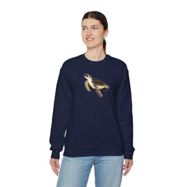 "Sea Turtle Sea Life Series"™ R G Concepts Unisex Heavy Blend™ Crewneck Sweatshirt. Sea Turtle Sweatshirt, Beach Sweatshirt, Women's Sweatshirt, Grandmother's sweatshirt, Mother's gift, Grandmother's gift, Turtle Sweatshirt, beach Sweatshirt, Men's Sweatshirt, Men's Sea turtle Sweatshirt, Guy's Sweatshirt, Guy's Sea Turtle  Sweatshirt, Ocean Sweatshirt, Ladies sweatshirt, colorful sweatshirt, I Love Sea Turtles, Sea Turtle Lover - Image 9