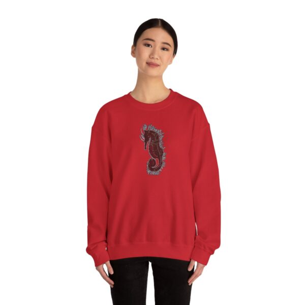 " Electric Seahorse Sea Life Series"™ R G Concepts Unisex Heavy Blend™ Crewneck Sweatshirt. Seahorse Sweatshirt, Beach Sweatshirt, Women's Sweatshirt, Grandmother's sweatshirt, Mother's gift, Grandmother's gift, Pretty Sweatshirt, beach Sweatshirt, Ocean Sweatshirt, Ladies sweatshirt, colorful sweatshirt, I Love Seahorses, Seahorse Girl, Seahorse cowgirl - Image 60