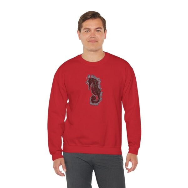 " Electric Seahorse Sea Life Series"™ R G Concepts Unisex Heavy Blend™ Crewneck Sweatshirt. Seahorse Sweatshirt, Beach Sweatshirt, Women's Sweatshirt, Grandmother's sweatshirt, Mother's gift, Grandmother's gift, Pretty Sweatshirt, beach Sweatshirt, Ocean Sweatshirt, Ladies sweatshirt, colorful sweatshirt, I Love Seahorses, Seahorse Girl, Seahorse cowgirl - Image 62