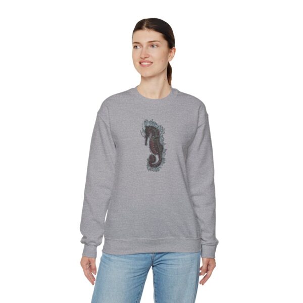 " Electric Seahorse Sea Life Series"™ R G Concepts Unisex Heavy Blend™ Crewneck Sweatshirt. Seahorse Sweatshirt, Beach Sweatshirt, Women's Sweatshirt, Grandmother's sweatshirt, Mother's gift, Grandmother's gift, Pretty Sweatshirt, beach Sweatshirt, Ocean Sweatshirt, Ladies sweatshirt, colorful sweatshirt, I Love Seahorses, Seahorse Girl, Seahorse cowgirl - Image 31