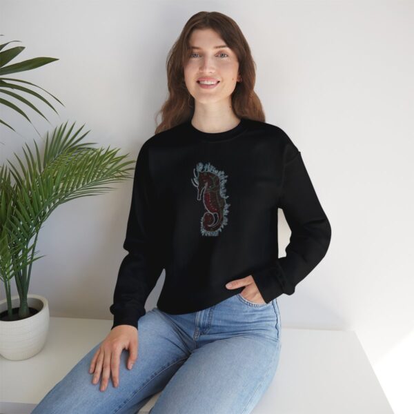 " Electric Seahorse Sea Life Series"™ R G Concepts Unisex Heavy Blend™ Crewneck Sweatshirt. Seahorse Sweatshirt, Beach Sweatshirt, Women's Sweatshirt, Grandmother's sweatshirt, Mother's gift, Grandmother's gift, Pretty Sweatshirt, beach Sweatshirt, Ocean Sweatshirt, Ladies sweatshirt, colorful sweatshirt, I Love Seahorses, Seahorse Girl, Seahorse cowgirl