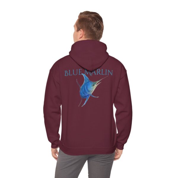 "Blue Marlin Sea Life Series"™; R G Concepts Unisex Heavy Blend™ Hooded Sweatshirt, Sailfish Sweatshirt, Beach Hooded Sweatshirt, Women's Hooded Sweatshirt, Grandmother's sweatshirt, Mother's gift, Grandmother's gift, Fish Sweatshirt, Fishing Sweatshirt, Men's Sweatshirt, Men's Saltwater Sweatshirt, Guy's Sweatshirt, Guy's Marlin Sweatshirt, Ocean Sweatshirt, Men's Gift, Man Gift, Bill Fish, Fishing Girl - Image 49