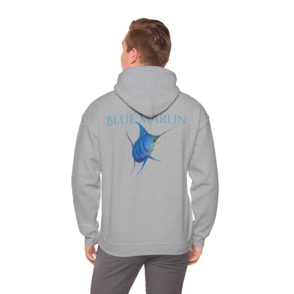 "Blue Marlin Sea Life Series"™; R G Concepts Unisex Heavy Blend™ Hooded Sweatshirt, Sailfish Sweatshirt, Beach Hooded Sweatshirt, Women's Hooded Sweatshirt, Grandmother's sweatshirt, Mother's gift, Grandmother's gift, Fish Sweatshirt, Fishing Sweatshirt, Men's Sweatshirt, Men's Saltwater Sweatshirt, Guy's Sweatshirt, Guy's Marlin Sweatshirt, Ocean Sweatshirt, Men's Gift, Man Gift, Bill Fish, Fishing Girl - Image 36