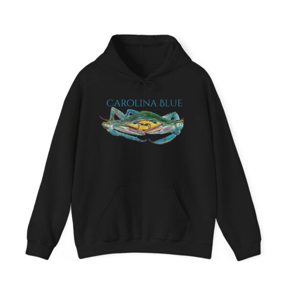 "Carolina Blue" Sea Life Series; R G Concepts Unisex Heavy Blend™ Hooded Sweatshirt, Blue Crab Hooded Sweatshirt, Beach Hooded Sweatshirt, Women's Hooded Sweatshirt, Grandmother's sweatshirt, Mother's gift, Grandmother's gift, Hooded Sweatshirt, Hoodie, beach Sweatshirt, Men's Hooded Sweatshirt, Men's Blue Crab Hoodie, Guy's Sweatshirt, Guy's Crab Hooded Sweatshirt, Ocean Sweatshirt, Ladies Hooded sweatshirt, Girls Hooded sweatshirt, Men's Crab Sweatshirt - Image 2