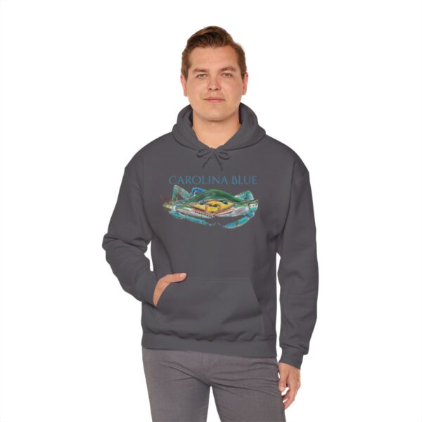 "Carolina Blue" Sea Life Series; R G Concepts Unisex Heavy Blend™ Hooded Sweatshirt, Blue Crab Hooded Sweatshirt, Beach Hooded Sweatshirt, Women's Hooded Sweatshirt, Grandmother's sweatshirt, Mother's gift, Grandmother's gift, Hooded Sweatshirt, Hoodie, beach Sweatshirt, Men's Hooded Sweatshirt, Men's Blue Crab Hoodie, Guy's Sweatshirt, Guy's Crab Hooded Sweatshirt, Ocean Sweatshirt, Ladies Hooded sweatshirt, Girls Hooded sweatshirt, Men's Crab Sweatshirt - Image 87