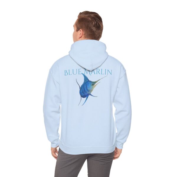 "Blue Marlin Sea Life Series"™; R G Concepts Unisex Heavy Blend™ Hooded Sweatshirt, Sailfish Sweatshirt, Beach Hooded Sweatshirt, Women's Hooded Sweatshirt, Grandmother's sweatshirt, Mother's gift, Grandmother's gift, Fish Sweatshirt, Fishing Sweatshirt, Men's Sweatshirt, Men's Saltwater Sweatshirt, Guy's Sweatshirt, Guy's Marlin Sweatshirt, Ocean Sweatshirt, Men's Gift, Man Gift, Bill Fish, Fishing Girl - Image 75