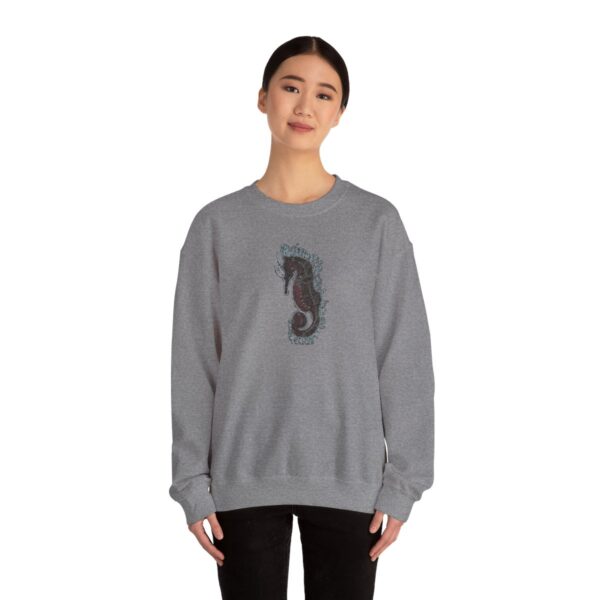 " Electric Seahorse Sea Life Series"™ R G Concepts Unisex Heavy Blend™ Crewneck Sweatshirt. Seahorse Sweatshirt, Beach Sweatshirt, Women's Sweatshirt, Grandmother's sweatshirt, Mother's gift, Grandmother's gift, Pretty Sweatshirt, beach Sweatshirt, Ocean Sweatshirt, Ladies sweatshirt, colorful sweatshirt, I Love Seahorses, Seahorse Girl, Seahorse cowgirl - Image 38