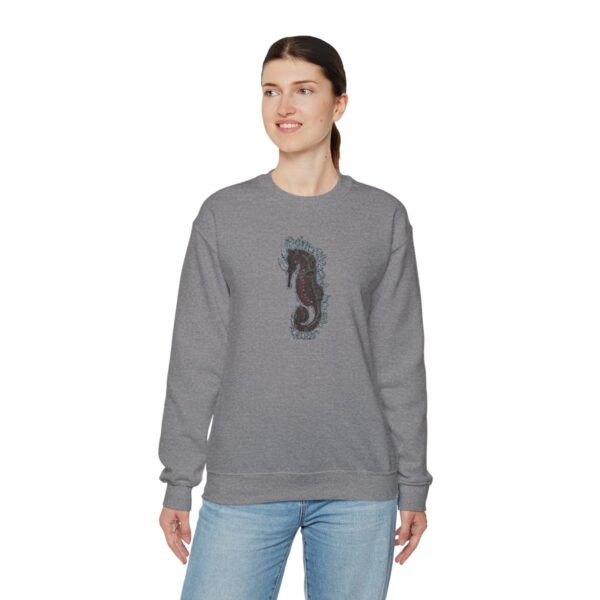 " Electric Seahorse Sea Life Series"™ R G Concepts Unisex Heavy Blend™ Crewneck Sweatshirt. Seahorse Sweatshirt, Beach Sweatshirt, Women's Sweatshirt, Grandmother's sweatshirt, Mother's gift, Grandmother's gift, Pretty Sweatshirt, beach Sweatshirt, Ocean Sweatshirt, Ladies sweatshirt, colorful sweatshirt, I Love Seahorses, Seahorse Girl, Seahorse cowgirl - Image 42