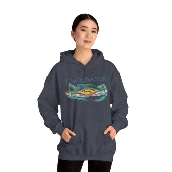 "Carolina Blue" Sea Life Series; R G Concepts Unisex Heavy Blend™ Hooded Sweatshirt, Blue Crab Hooded Sweatshirt, Beach Hooded Sweatshirt, Women's Hooded Sweatshirt, Grandmother's sweatshirt, Mother's gift, Grandmother's gift, Hooded Sweatshirt, Hoodie, beach Sweatshirt, Men's Hooded Sweatshirt, Men's Blue Crab Hoodie, Guy's Sweatshirt, Guy's Crab Hooded Sweatshirt, Ocean Sweatshirt, Ladies Hooded sweatshirt, Girls Hooded sweatshirt, Men's Crab Sweatshirt - Image 124