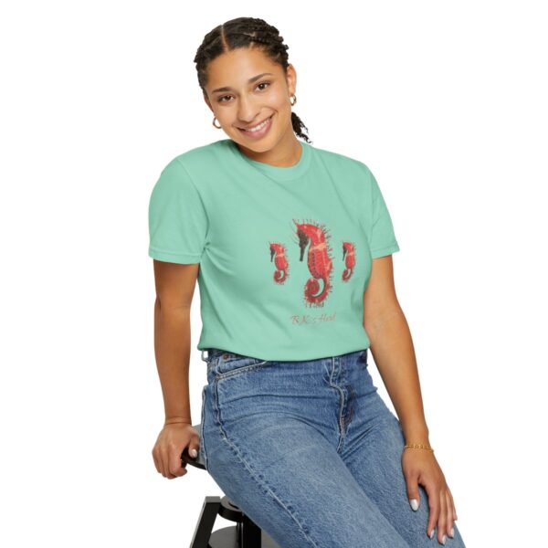 South West BK Herd "Emperor Seahorse"  Sea Life Series T-shirt, Seahorse T-shirt, Red Seahorse T-shirt, Emperor Seahorse T-shirt, Men's T-shirt, Women's T-shirt, Men's Seahorse Shirt, Women's Seahorse Shirt, Women's Seahorse T-shirt, Men's Shirt, Unisex T-shirt, Unisex Seahorse Shirt, Unisex Emperor Seahorse shirt, Saltwater Shirt, Saltwater T-shirt, Unisex Saltwater T-shirt - Image 9